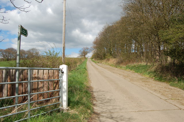 Road to Langley West House