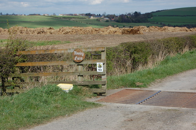 Entrance to Rowley Farm near Cornsay Colliery