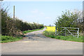 Track to Aldwincle Lodge Farm