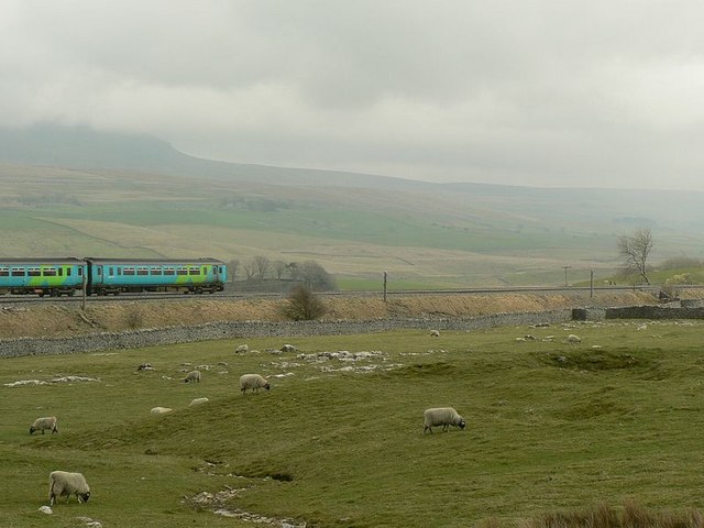 Settle and Carlisle Railway at Selside Shaw.