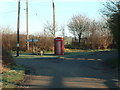 Old telephone box at Stowting