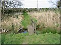 Footbridge over stream on footpath