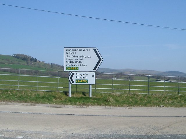 Road Sign at junction of A4081 & B4358