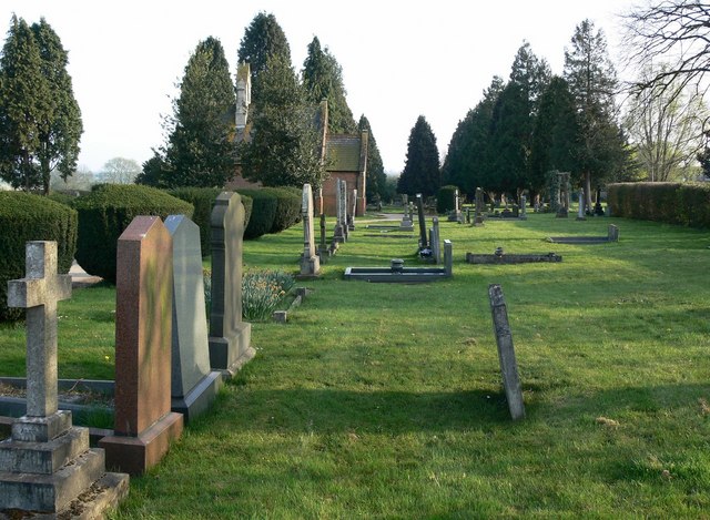 Cemetery in Countesthorpe near Leicester