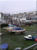 SX0144 : Mevagissey Harbour at Low Tide. by gary radford