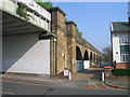 Railway Arches looking across Shirehall Lane, London NW4