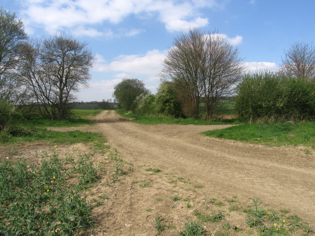 Footpath junction on the Harcamlow Way