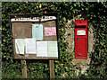 East Chelborough Victorian Postbox and Noticeboard