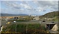 View across A90 towards Rosyth Ferry Terminal