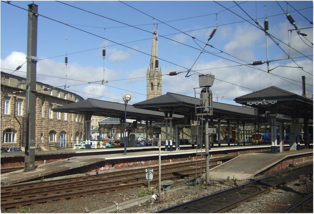 Departing south from Newcastle Central station