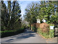 Lon uwchben Pontgarreg / Country Road above Pontgarreg