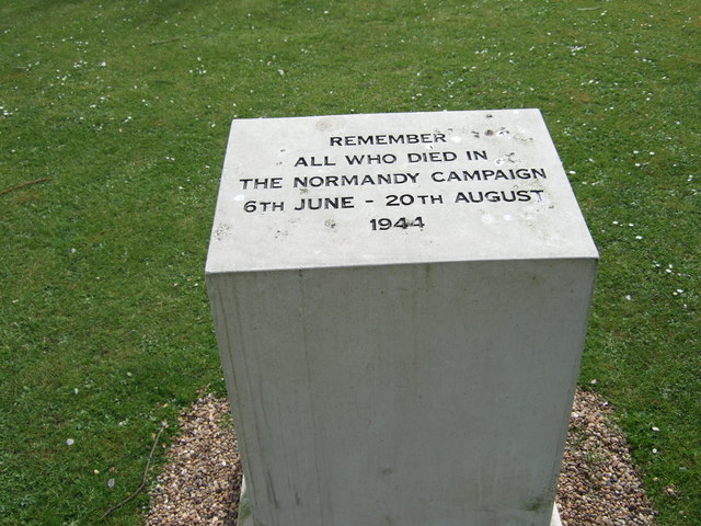 Memorial stone to Normandy Campaign, 1944