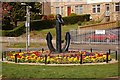 Flower bed and anchor