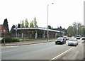 Disused garage at Newbridge