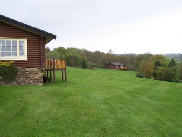 Log Cabins In The Grange C Joe Regan Geograph Britain And Ireland