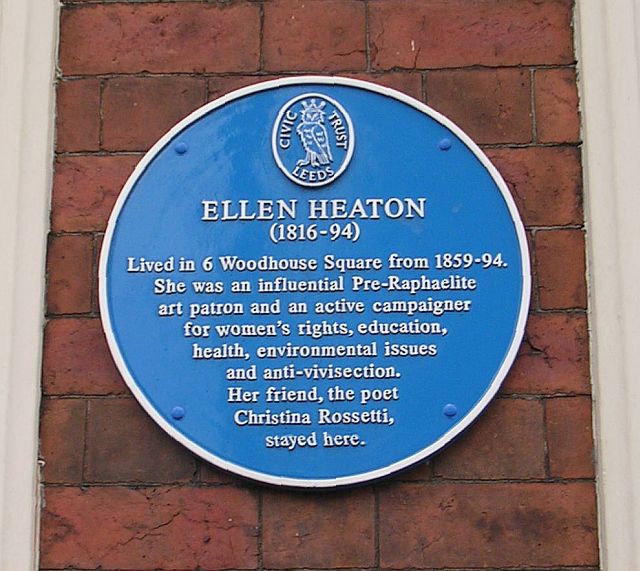 Plaque on wall of 6 Woodhouse Square