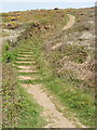 Stepped coast path above Wanson Mouth