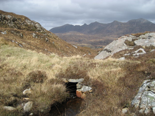 Culvert on old footpath between Little Assynt and Tubeg