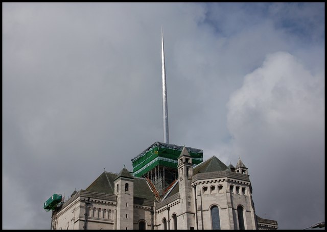 New spire, St Anne's, Belfast