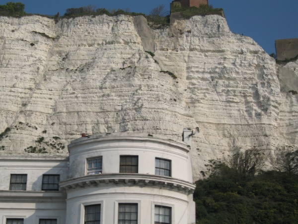 House (round) and cliffs (white), Dover
