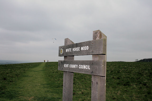 Country Park sign on North Downs