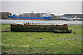 Looking across River Itchen east of Northam Bridge