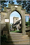 SD7336 : Gateway, to The Parish Church of St Marys, Whalley by Alexander P Kapp