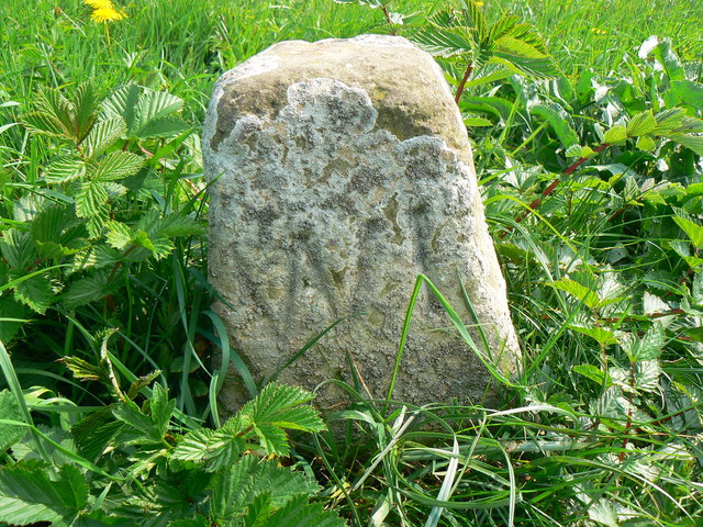 Hay lot marker stone, North Meadow NNR, Cricklade