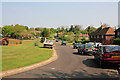 Looking across Woodman Close into Bostock Close, Sparsholt