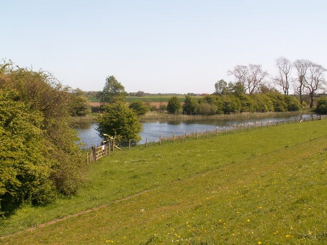 One of the two ponds just to the North of the River Ouse