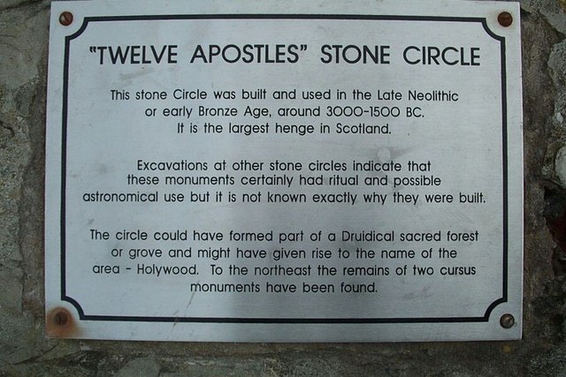 The Twelve Apostles Stone Circle, Newbridge.