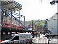 View up Y Maes towards the Town Clock