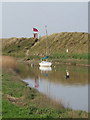 Firing range danger flag by Alt estuary