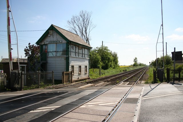 Langworth level crossing © Richard Croft :: Geograph Britain and Ireland