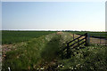 Drainage dyke and track leading off Church Road