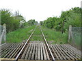 Railway track across Romney Marsh viewed from Tillery Crossing