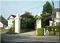 Old gateposts at the entrance of Court Lees Farm