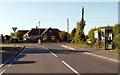 Road junction where Tan Lane meets the B1414