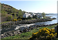 NC0922 : Lochinver from across the River Inver by Peter Amsden