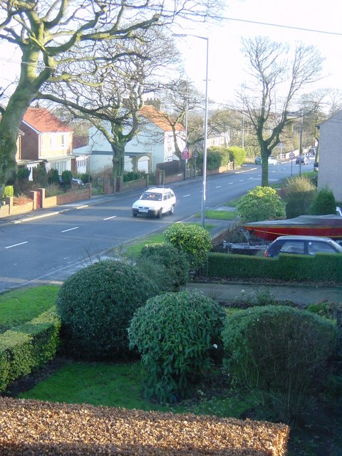 Wellfield Road, Wingate, looking east
