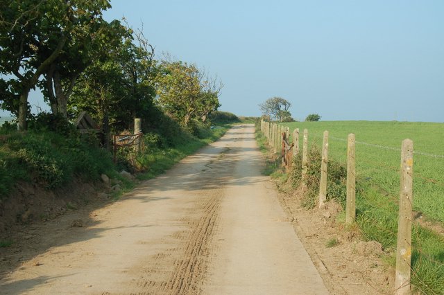 Lower Northcott Farm lane