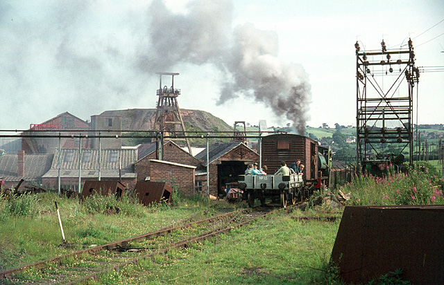 Foxfield Light Railway at Dilhorne Colliery, 1970