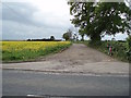 Bridleway and driveway to Greatworth Fields