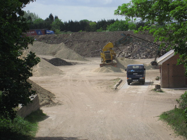 Sand and gravel pit, New Mill Field Road