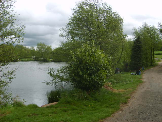 Fishing lake at Telford services © William Metcalfe :: Geograph Britain ...