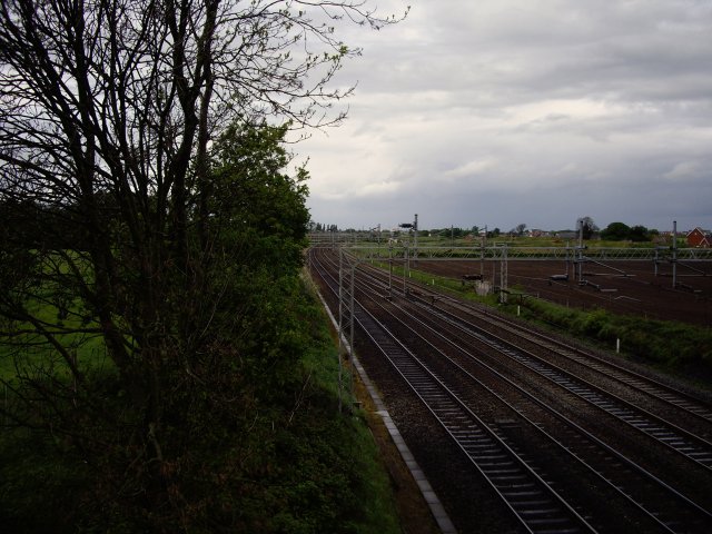 Railway line to Crewe