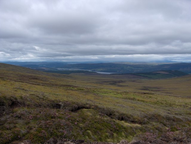 View towards Bonar from windmills on the Struie