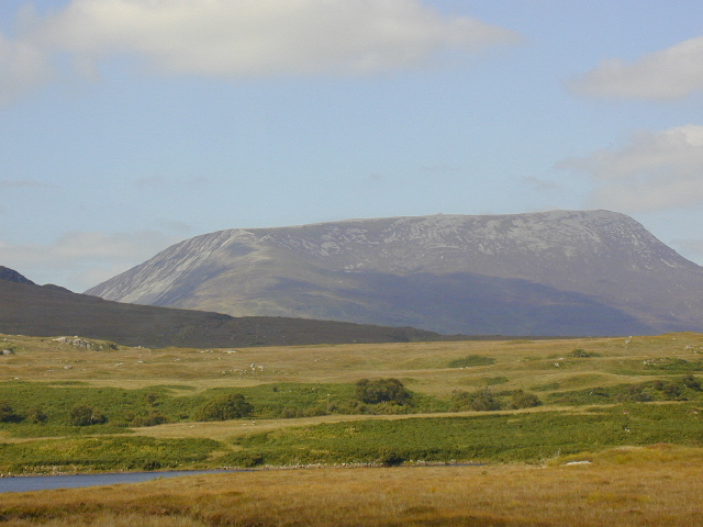 View across Lough Nadourcon to Muckish Mountain