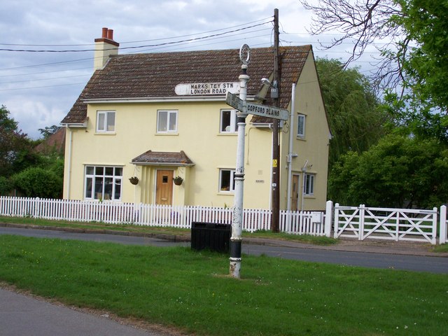 Road sign at Copford Green, Essex