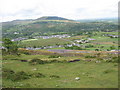 Coetmor New Road from the slopes of Moel Faban